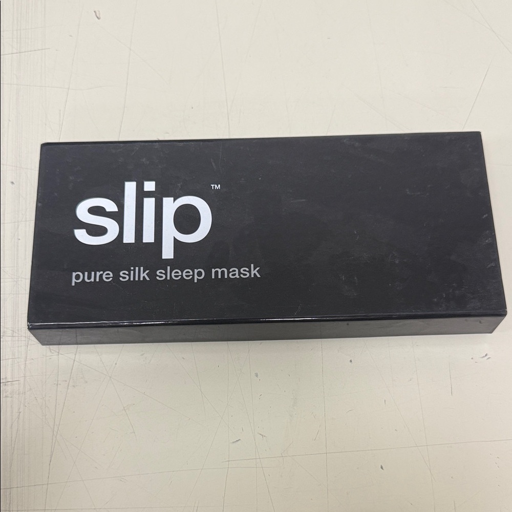 Slip Black Silk Sleep Mask-Red
